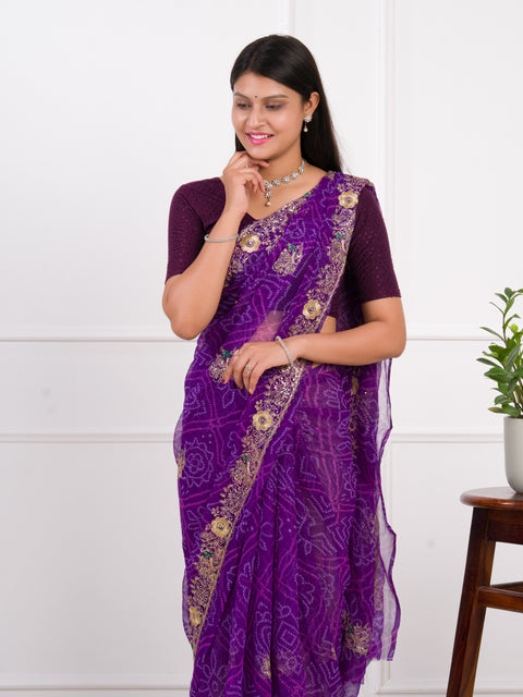 KcPc Latest Radiant Charm In Georgette With Sequin Tari Work Saree JAY