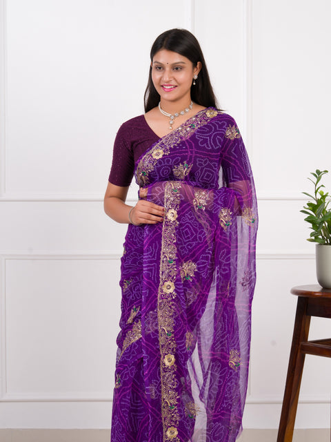 KcPc Latest Radiant Charm In Georgette With Sequin Tari Work Saree JAY