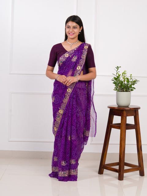 KcPc Latest Radiant Charm In Georgette With Sequin Tari Work Saree JAY