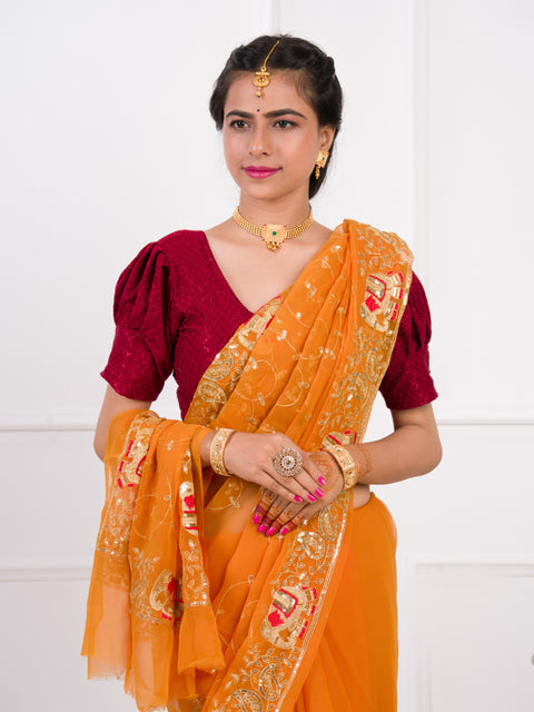 KcPc Special Classic Traditional Saree in Royal Georgette Fabric  JAY