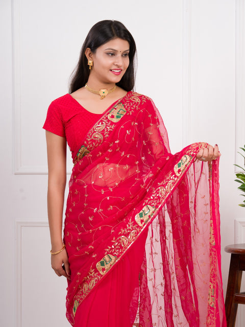 KcPc Special New Vibrant Traditional Look with Soft Georgette Saree JAY