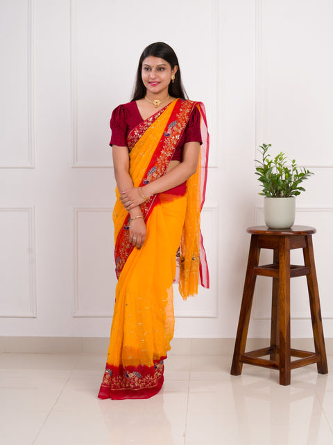 KcPc New Royal Wedding Saree in Traditional Georgette Elegance JAY