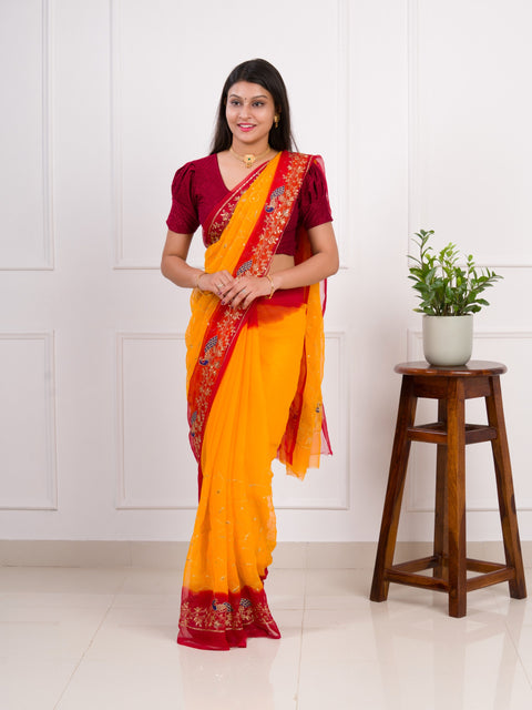 KcPc New Royal Wedding Saree in Traditional Georgette Elegance JAY