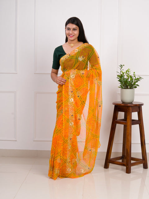 KcPc Radiant Charm In Georgette With Sequin Tari Work Saree JAY