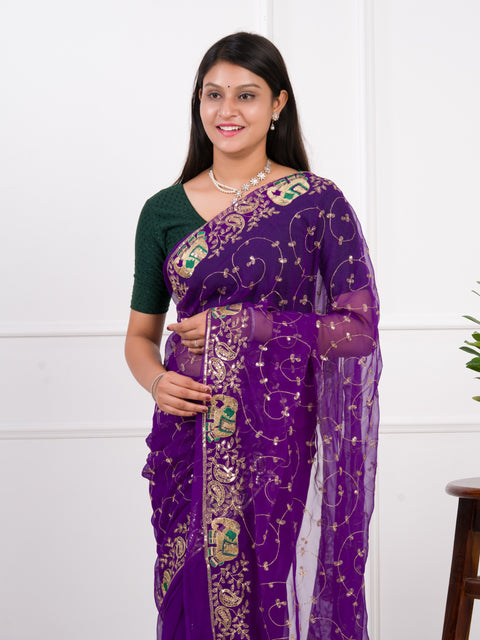 KcPc New Vibrant Traditional Look with Soft Georgette Saree JAY
