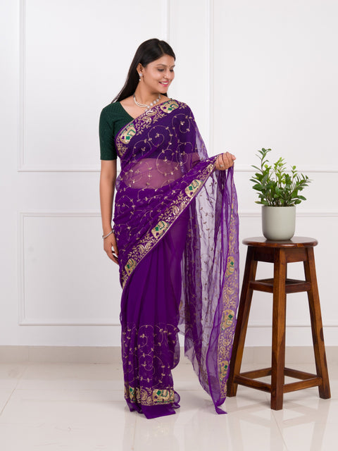 KcPc New Vibrant Traditional Look with Soft Georgette Saree JAY