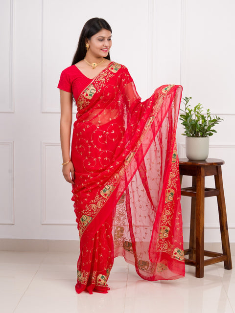 KcPc Special Classic Traditional Saree in Soft Georgette Fabric  JAY