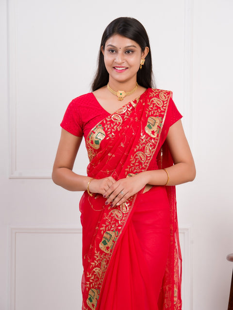KcPc Special Classic Traditional Saree in Soft Georgette Fabric  JAY