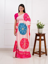 By Bandhani Saree With Wedding Wear