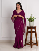 Chiffon Gotapatti Work LightweightSaree under 2000