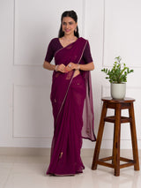 Chiffon Gotapatti Work LightweightSaree under 2000