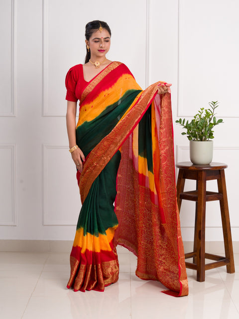 KcPc New Special Viscos silk Zari weaving Work Saree SAM
