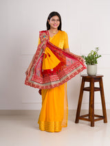 KcPc New Special Georgette Heavy border workMarwadi Broach