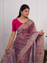 By Tissue Silk Saree With Wedding Wear