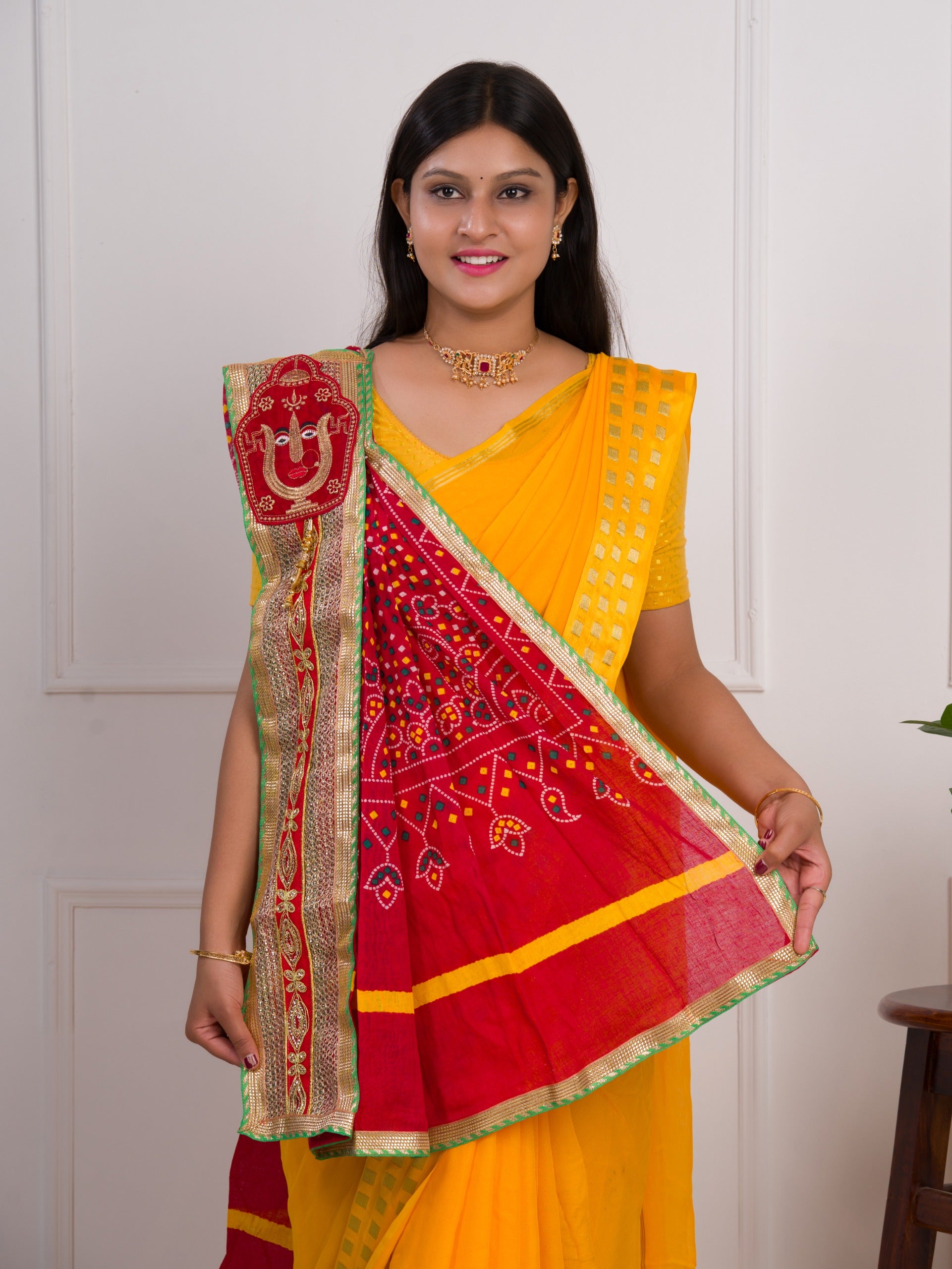KcPc Special Cotton Marwadi Chunri in Broach Odhna Stole