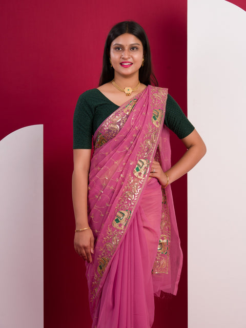 KcPc Special New Classic Traditional Saree in Soft Georgette Fabric  JAY