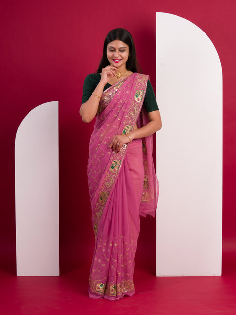 KcPc Special New Classic Traditional Saree in Soft Georgette Fabric  JAY