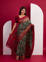 KcPc Pashmina Cotton silk Printed Saree SWA