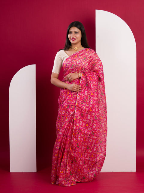KcPc Summer Special Kota Doria Saree  Rani