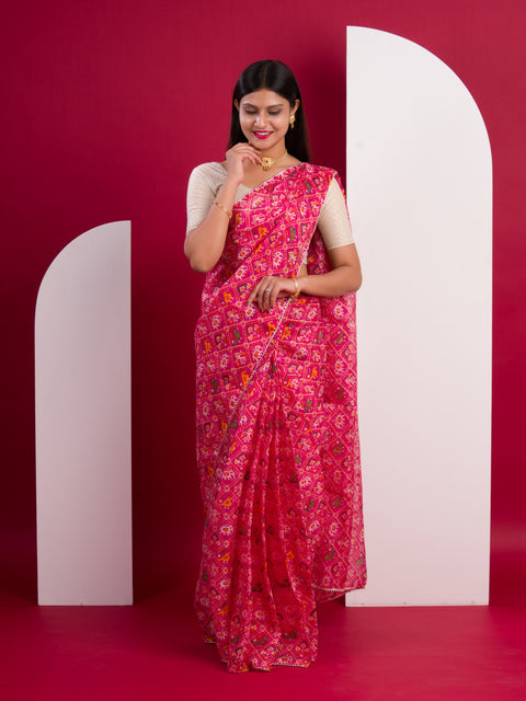 KcPc Summer Special Kota Doria Saree  Rani