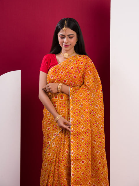 KcPC Summer Special Kota Doria Saree  Yellow