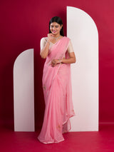 Chiffon Gotapatti Work Lightweight Saree