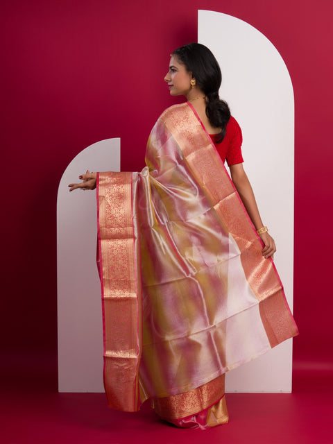 KcPc New Banarasi Silk Bollywood Style With Tissue work Saree KB