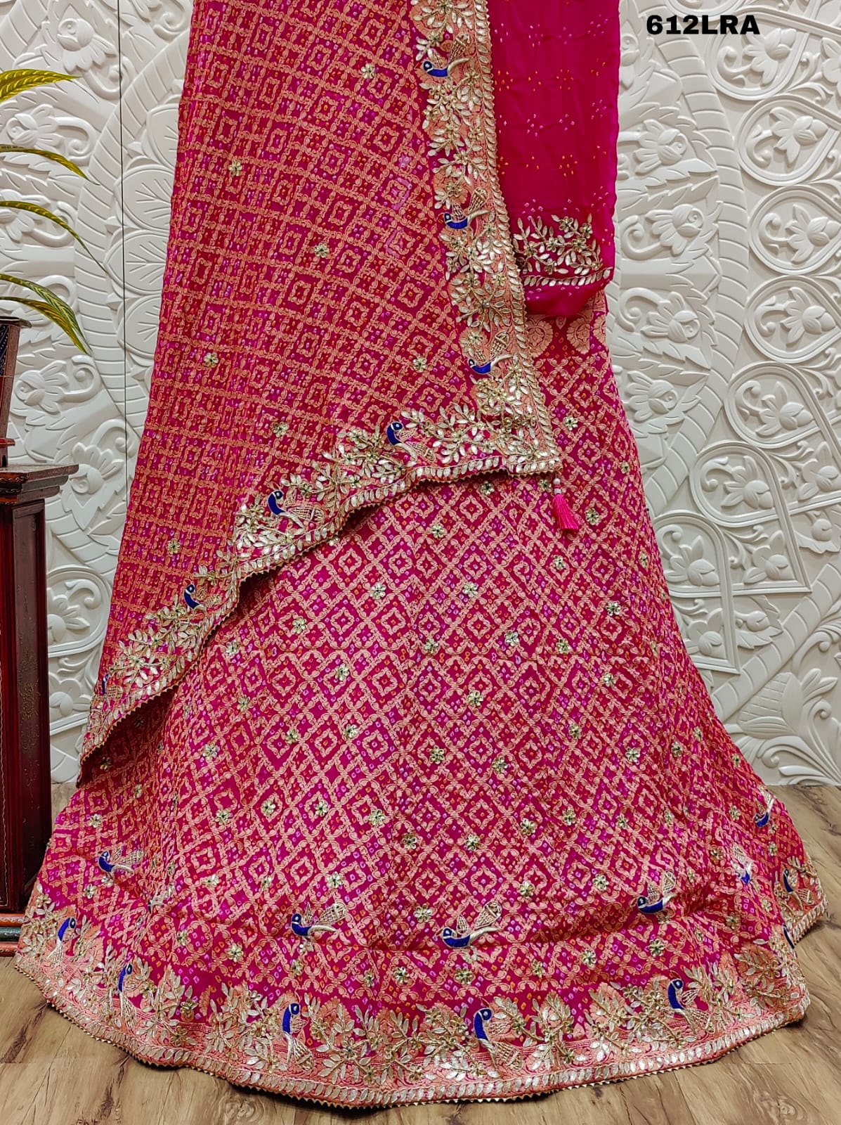 By Neemjari Bandhani With Traditional wear
