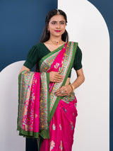 KcPc New Dola Silk KalamkariStyle Wedding WearSaree SWA