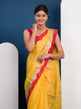 kota Doriya saree in Bandhani Style border 
