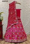 KcPc New Gaji Silk Bandhani Lehenga with Gota Patti Work BTU