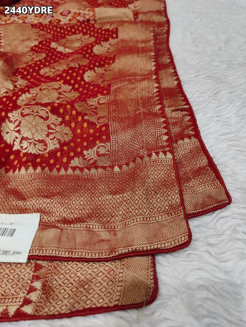 KcPc New Georgette Bandhani Style With Zari weaving Work Dupatta SATISH