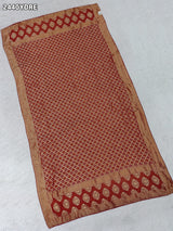 KcPc New Georgette Bandhani Style With Zari weaving Work Dupatta MOH