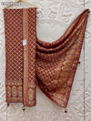 KcPc Latest New Georgette Bandhani Style With Zari weaving Work Dupatta MOH
