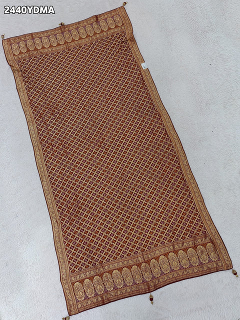 KcPc Latest New Geaorgette Bandhani Style With Zari weaving Work Dupatta SATISH