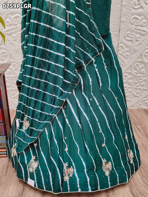KcPc New Leheriya Design Chinon Cutdana Gota pati Work Lehenga  RAj