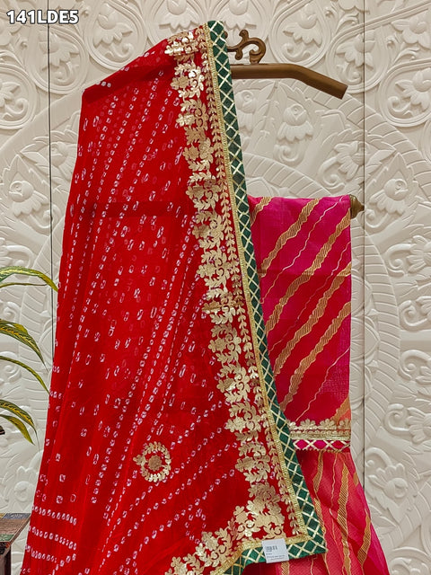 KcPc Rajasthani Special Jaipuri Gota pati Lehenga Chunri set KML