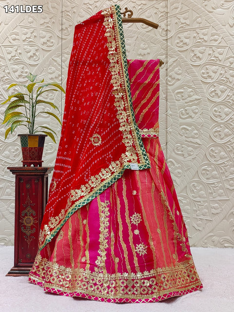KcPc Rajasthani Special Jaipuri Gota pati Lehenga Chunri set KML