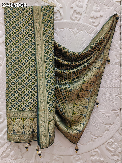 KcPc New Geaorgette Bandhani Style With Zari weaving Work Dupatta SATISH