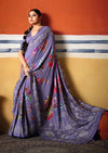 By Printed Saree With Casual Wear