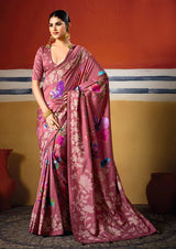 By Printed Saree With Casual Wear
