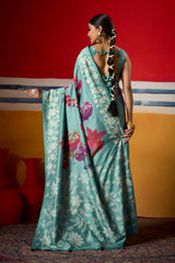 By Printed Saree With Casual Wear
