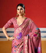 By Printed Saree With Casual Wear