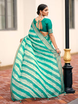 By Leheriya Saree With Casual wear