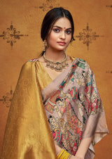 By Kalamkari Saree With Casual Wear