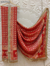 KcPc New Traditional Khaddi Georgette Dupatta with Meena Kari Detailing KcPc