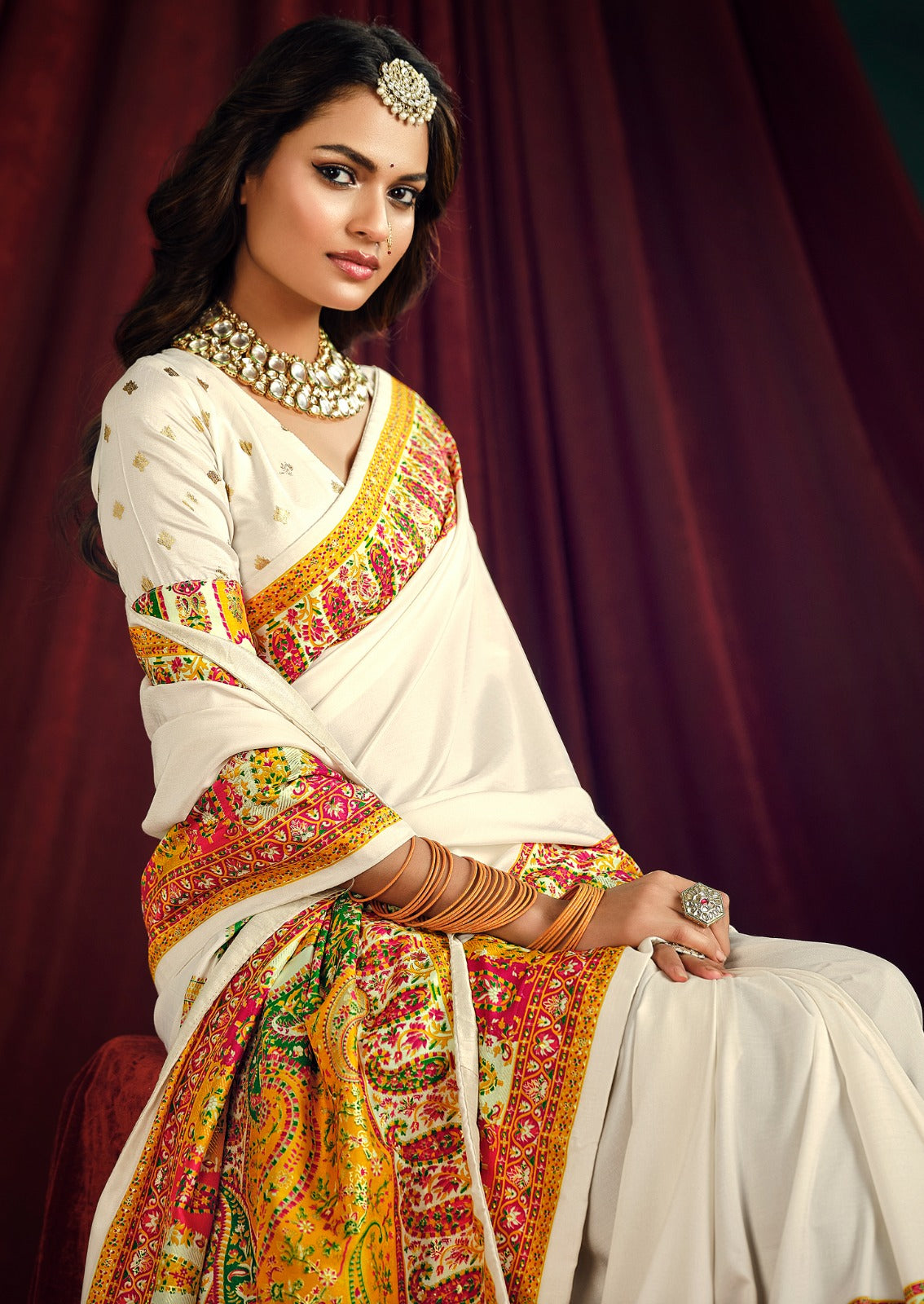 By Position PrintSaree
