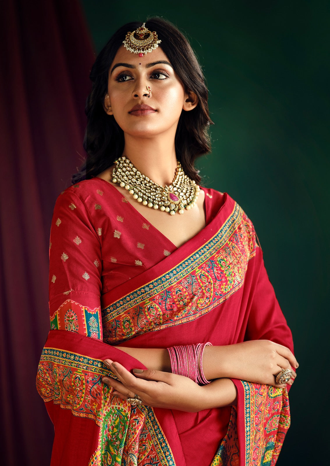 By Position PrintSaree