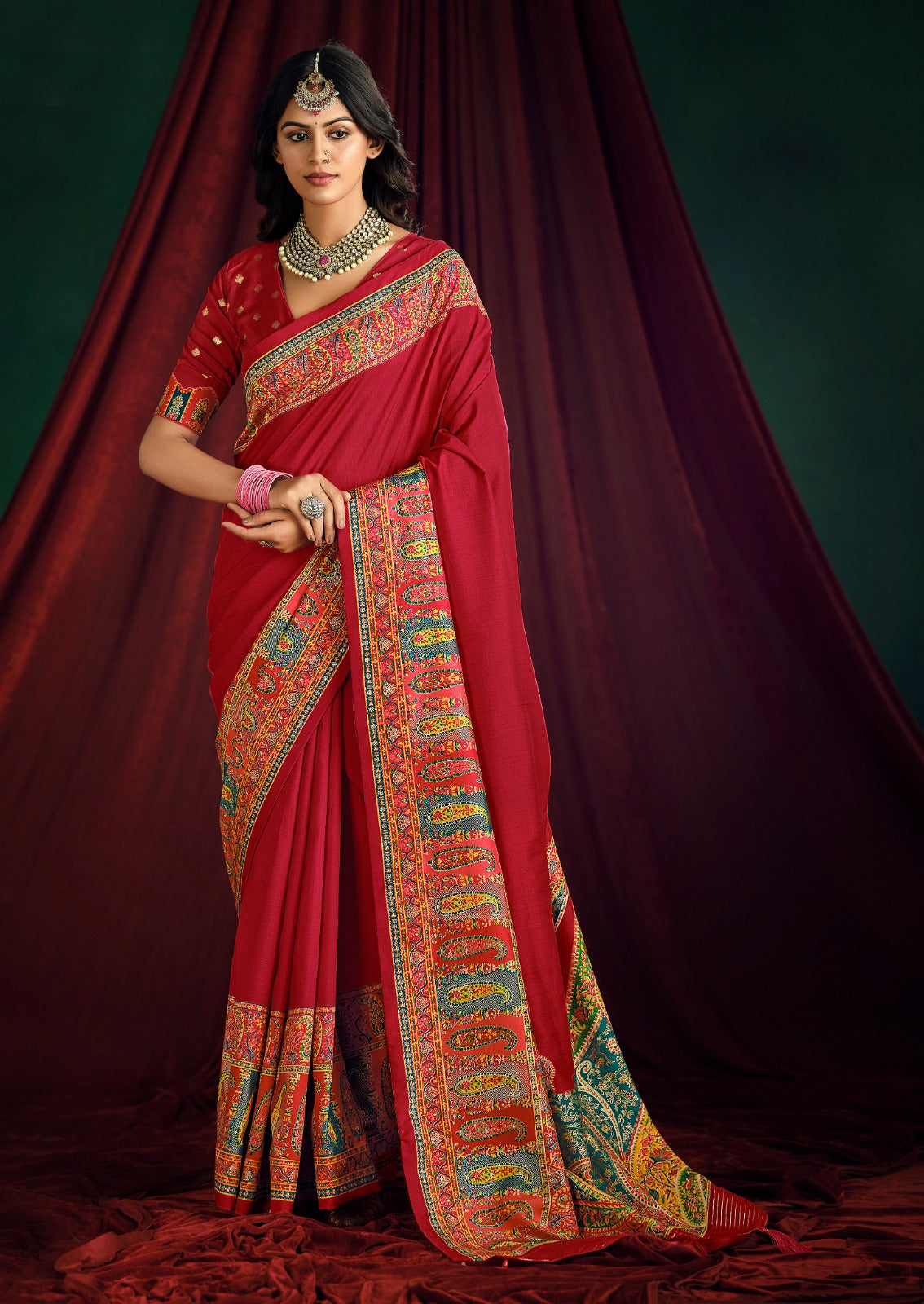 By Position PrintSaree