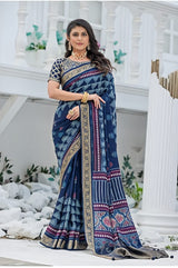 By Ajrakh Saree